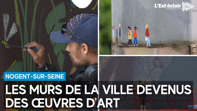 Les murs de Nogent-sur-Seine devenus des œuvres d'art