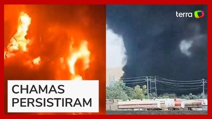 Incêndio de grandes proporções atinge refinaria de petróleo no Iraque