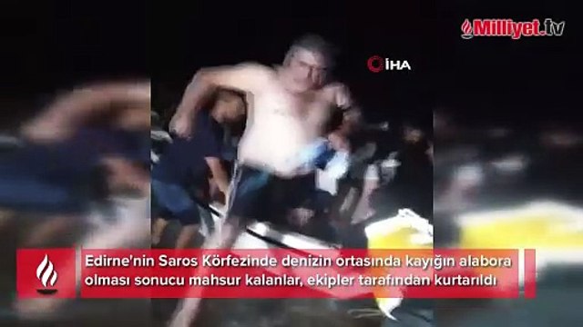 Denizin ortasında can pazarı: Mahsur kalanları kurtarmak için zamanla yarıştılar