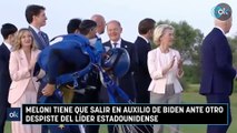 Meloni tiene que salir en auxilio de Biden ante otro despiste del líder estadounidense
