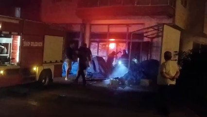 Sinop'taki bir zincir markette yangın
