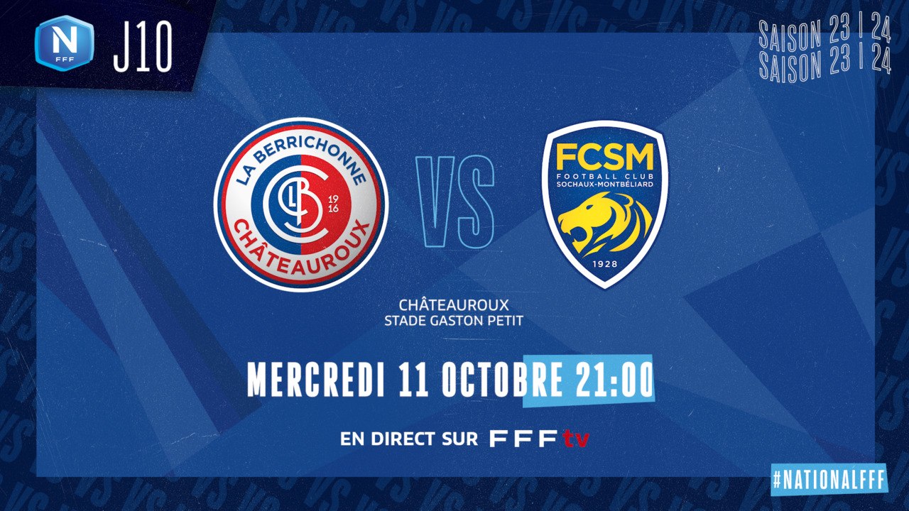 J10 | LB CHATEAUROUX - FC SOCHAUX M. (1-1), le...