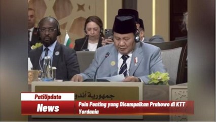 Prabowo Bicara di KTT Yordania, Ini Poin yang Dibicarakannya!