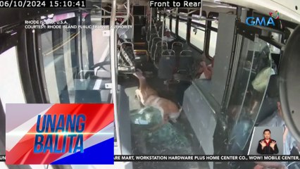 Usa, patay matapos sumalpok at lumusot sa loob ng pampasaherong bus | Unang Balita