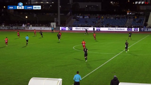 L'US Avranches MSM ouvre le score avec Alan Kerouedan