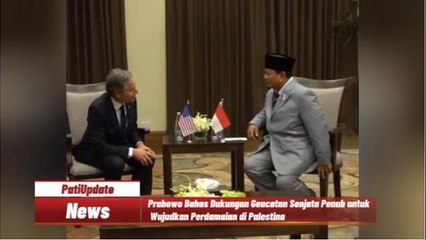 Bertemu Menlu AS, Prabowo Tegaskan Dukungan untuk Hidupkan Perdamaian di Palestina