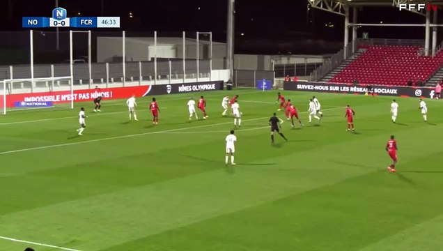 Le Nîmes Olympique ouvre le score avec Freddy Mbemba