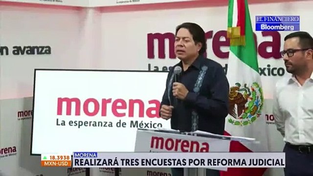 Morena realizará 3 encuestas sobre la Reforma al Poder Judicial