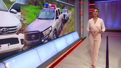 camioneta abandonada luego de atraco