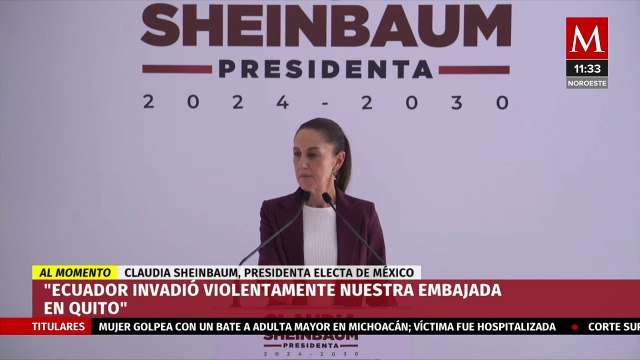 ¿Sheinbaum restablecerá relaciones diplomáticas con Ecuador? Esto dijo