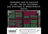 Desde Monotributistas Asociados República Argentina (MARA) agradecemos a todos los Senadores que entendieron que 