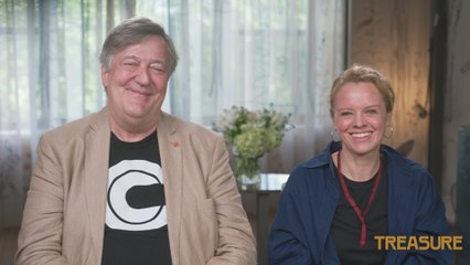 JULIA VON HEINZ directs STEPHEN FRY in the movie TREASURE