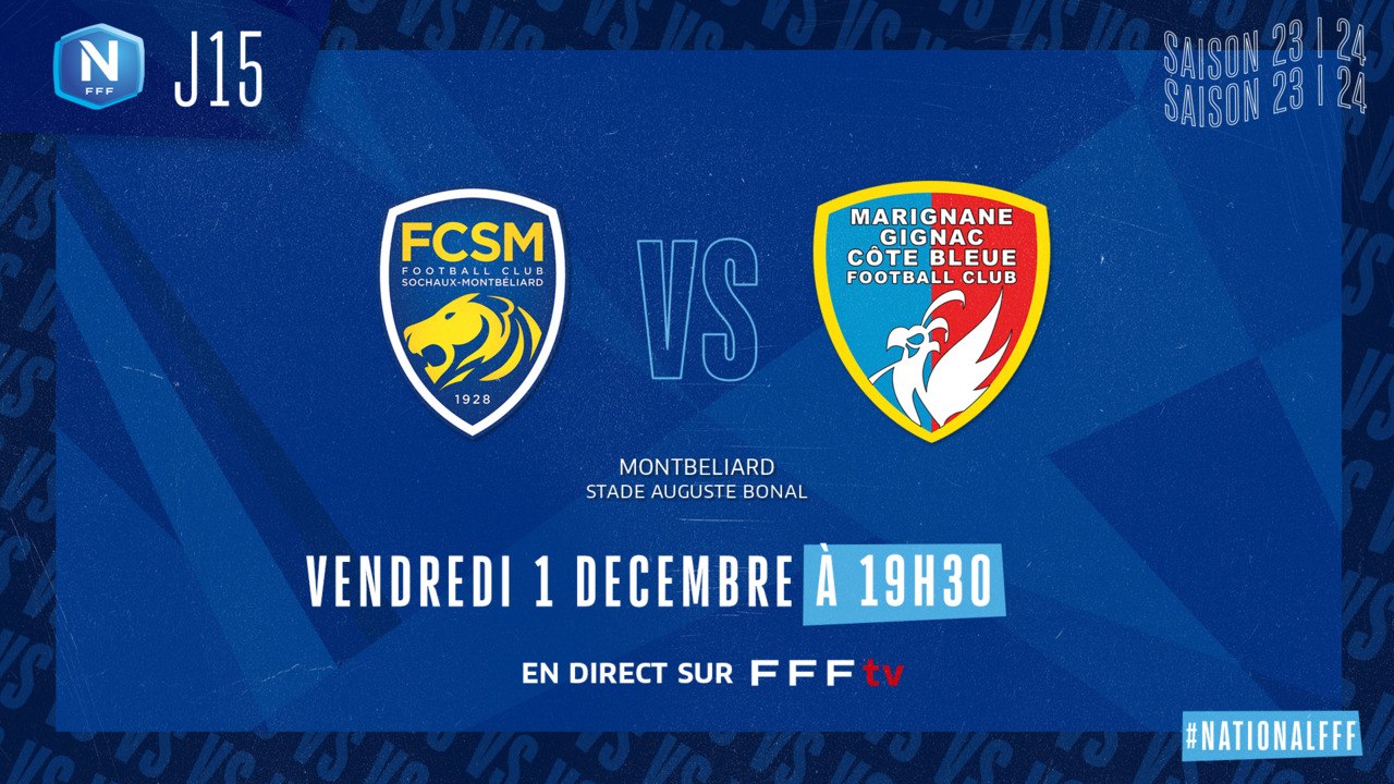 J15 I FC Sochaux Montbéliard -Marignane Gignac CB FC (4-0)