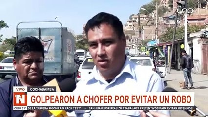 Chofer evitó el robo a una mujer