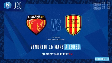 J25 | Le Mans FC – FC Martigues (2-0)