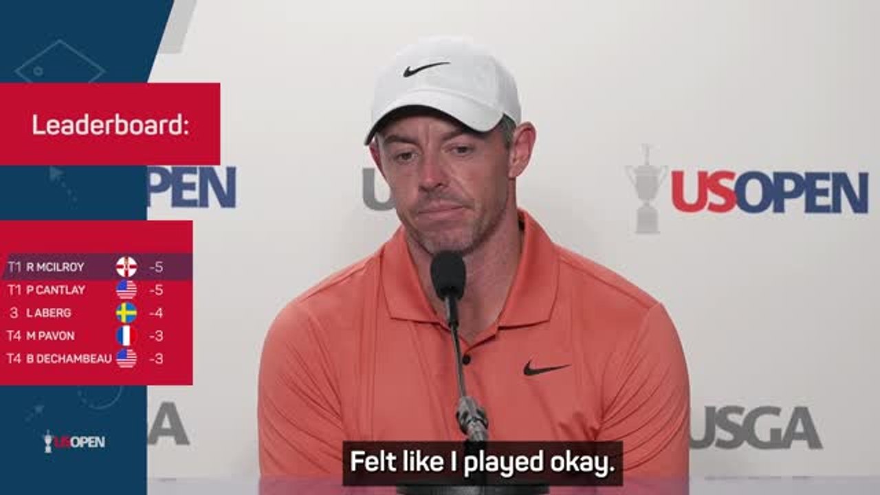 McIlroy pleased with promising U.S. Open start