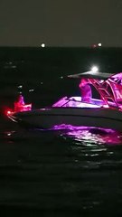 My friend Robert on a wavy night at the Haulover Inlet in Bal Harbour, Florida