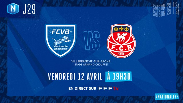 J29 | FC Villefranche B. – FC Rouen (1-1)