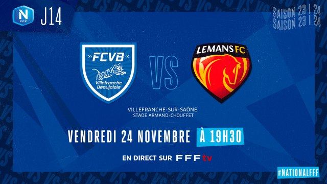 J14 | FC Villefranche B. – Le Mans FC (2-0)