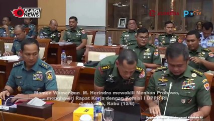 Wamenhan M. Herindra Hadiri Rapat Kerja dengan Komisi I DPR RI