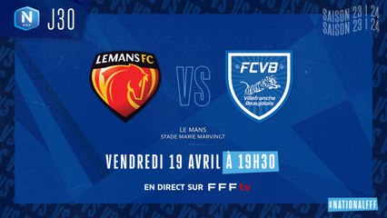 J30 | Le Mans FC – FC VILLEFRANCHE B. (1-1)