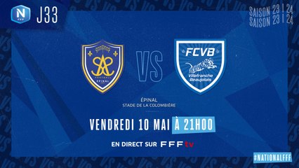 J33 I SA Épinal - FC Villefranche B. (1-2)