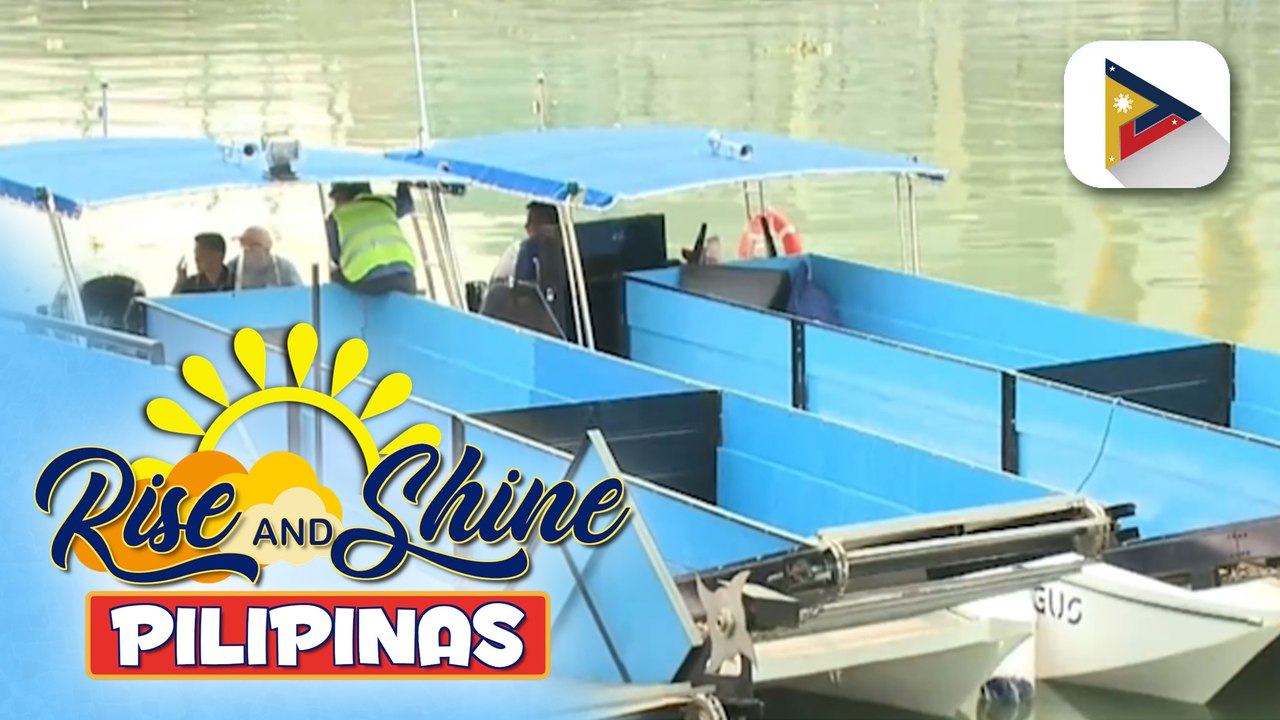 Kauna-unahang tatak Pinoy “Floating Solid Waste Collector” System, ibinida; Floating trash collector, magiging tagapaglinis ng water hyacinth sa mga ilog