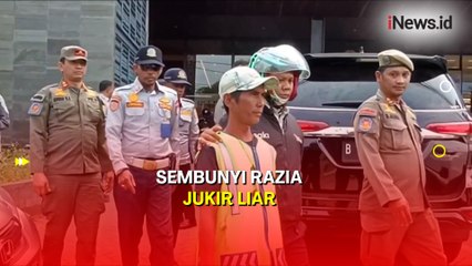 Jukir Liar  Kocar-kacir Sembunyi Terjaring Razia Petugas Gabungan di Kembangan