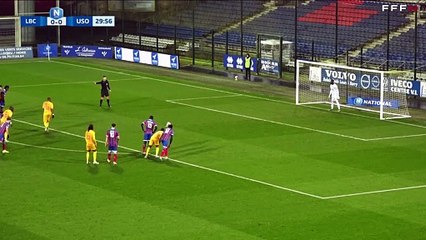 L'US Orléans ouvre le score sur penalty avec Kevin Fortuné
