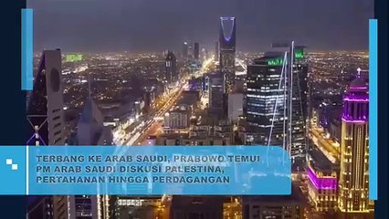Prabowo Bertemu PM Arab Saudi Bahas Palestina, Pertahanan, dan Perdagangan