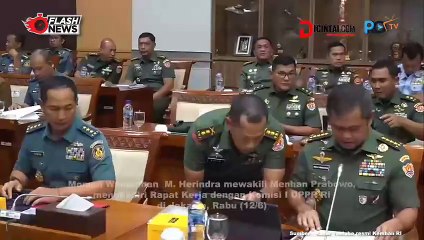 Wamenhan M Herindra Ikuti Rapat Kerja dengan Komisi I DPR RI