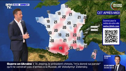 Des averses dans le Nord, des orages sur le centre de la France et du soleil dans le Sud-Ouest, avec des températures comprises entre 16°C et 27°C... La météo de ce vendredi 14 juin