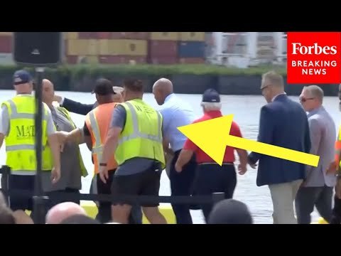 SHOCK MOMENT: Maryland Gov. Wes Moore Assists Passed-Out Worker During Port Reopening Ceremony