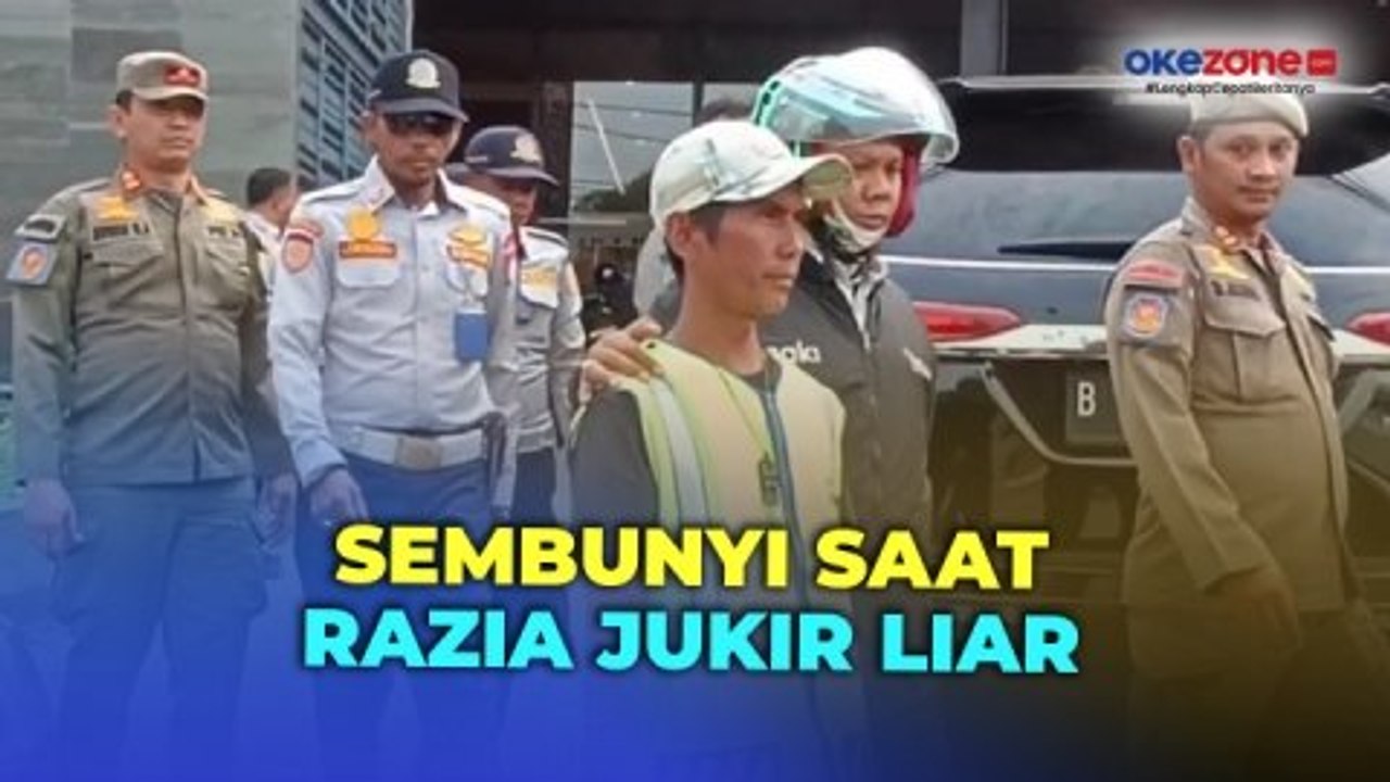 Jukir Liar Kabur Sembunyi Terjaring Razia Petugas Gabungan di Kembangan