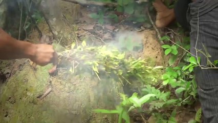 Building The Most Secret Underground Bamboo House By Ancient Skill