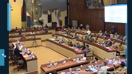 Sekretaris Kementerian Sekretariat Negara, Setya Utama Hadiri Rapat Kerja Dengan Komisi II DPR RI