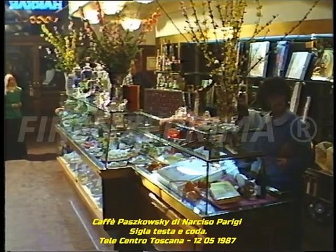 Caffè Paszkowsky di Narciso Parigi. Tele Centro Toscana - Sigla testa e coda. 12 05 1987