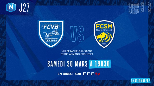J27 I FC Villefranche B. - FC Sochaux M. (2-2)