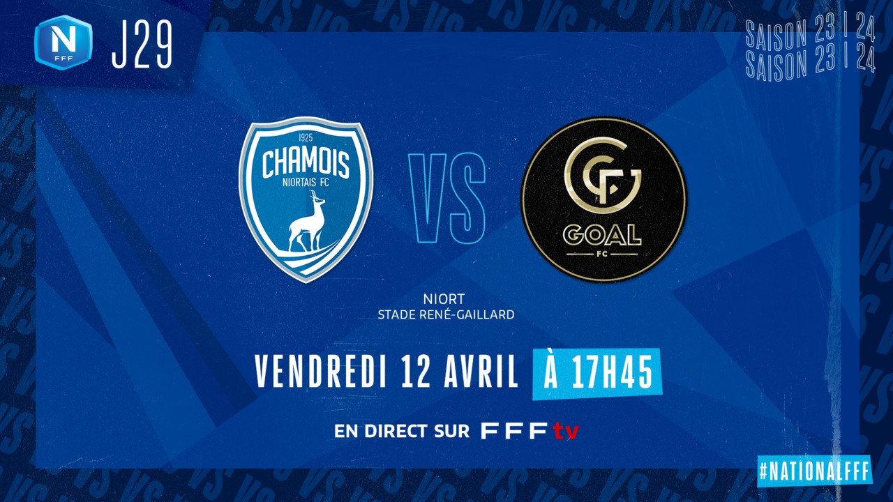 J29 : Chamois Niortais - Goal FC (2-0)
