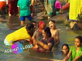 महिलाओं का गंगा घाट स्नान @AdbhutVlogs_