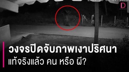 วงจรปิดจับภาพเงาปริศนาที่เดินอยู่บนถนน แท้จริงแล้ว คน หรือ ผี? | HOTSHOT เดลินิวส์ 14/06/67