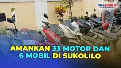 Polisi Razia Kendaraan di Sukolilo Pati Buntut Bos Rental Tewas, Amankan 33 Motor dan 6 Mobil Diduga Bodong