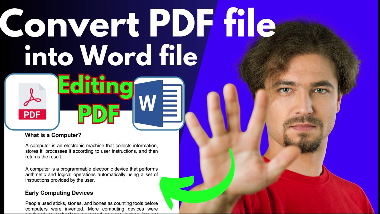 How to Edit PDF File in MS Word | Convert PDF to Word|pdf ko word me kaise convert kare