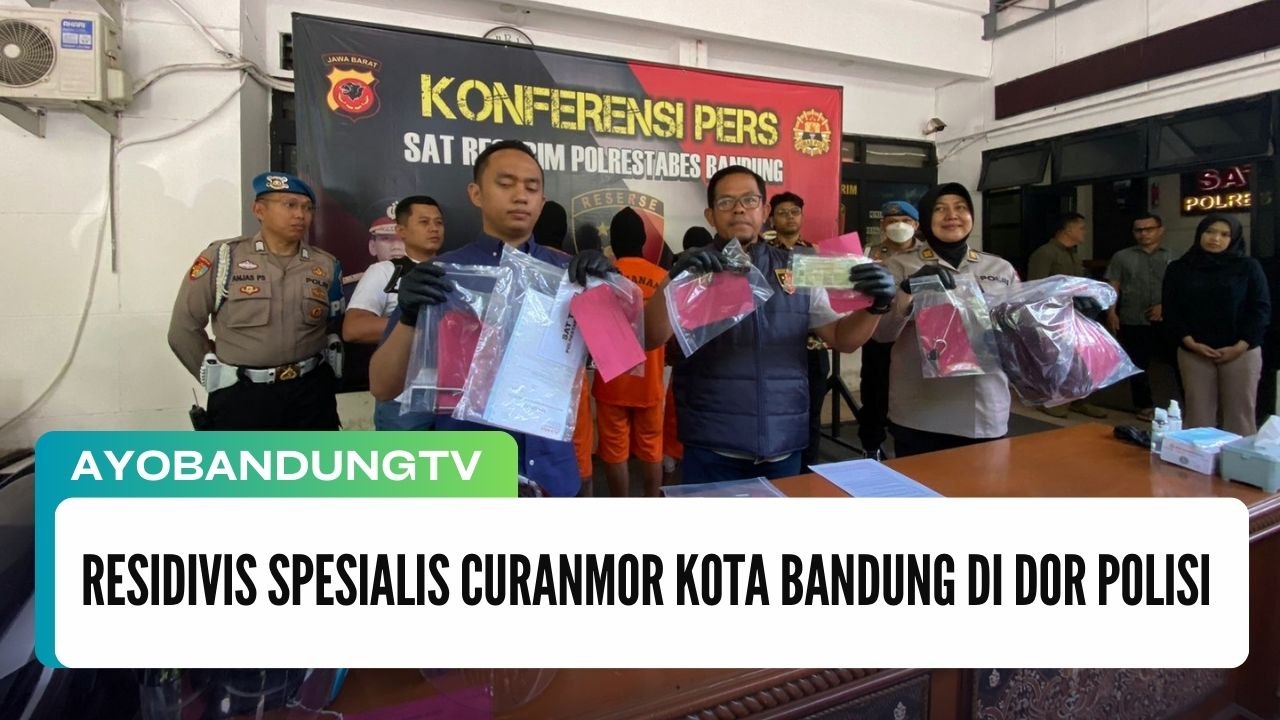 Residivis Spesialis Curanmor Kota Bandung di Dor Polisi