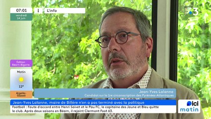 14/06/2024 - Le 6/9 de France Bleu Béarn Bigorre en vidéo