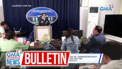 Director ng PNP Region XI at mahigit 10 iba pa, administratively relieved kaugnay sa imbestigasyon sa pag-isyu ng arrest warrants kay Pastor Apollo Quiboloy | GMA Integrated News Bulletin