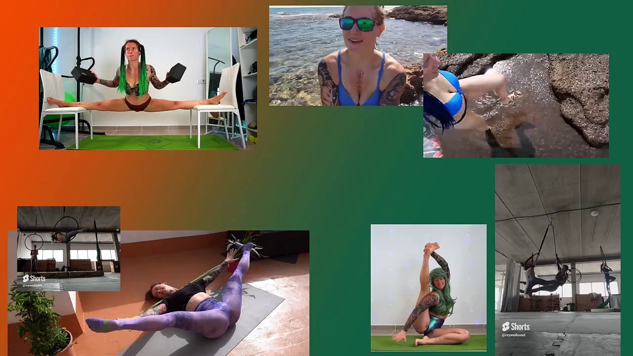SHORT CLIPS_ stretching in bed __ yoga art