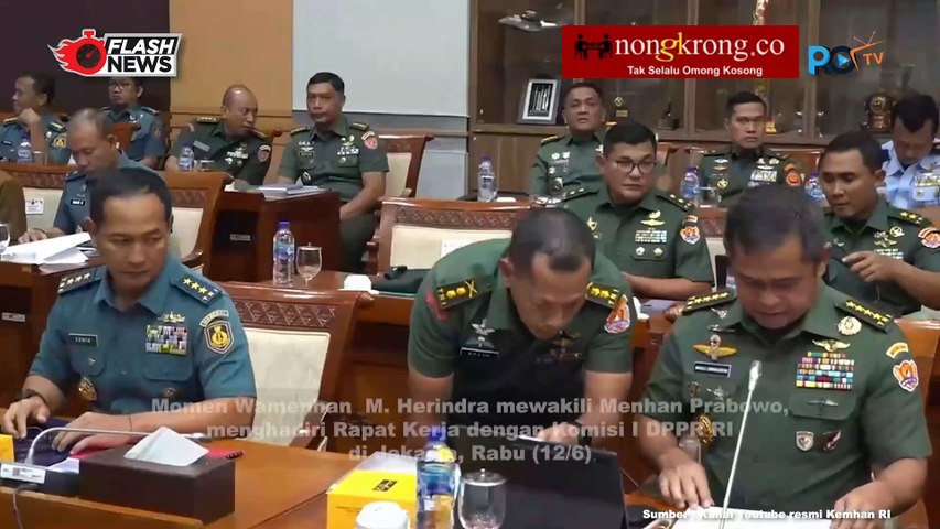 Wamenhan Rapat Kerja dengan Komisi I DPR