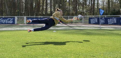 L'entraînement des gardiennes de but