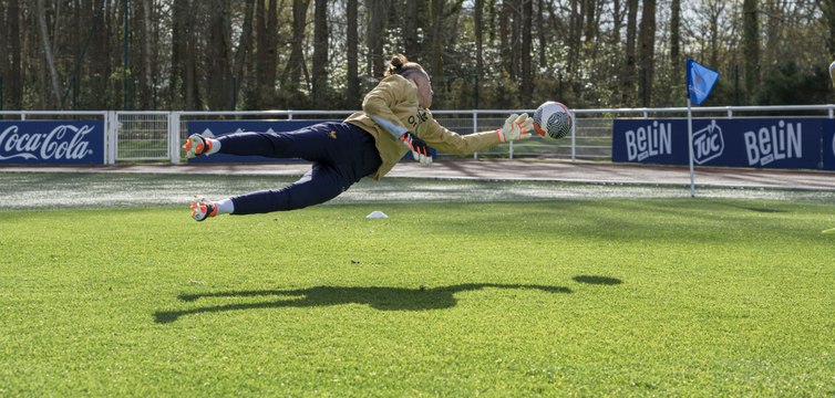 L'entraînement des gardiennes de but
